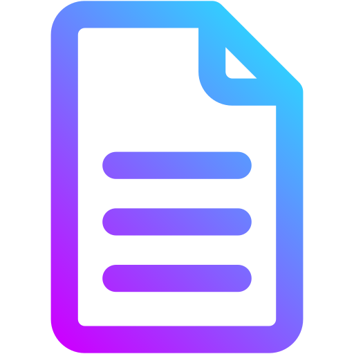 ファイル Generic Gradient icon