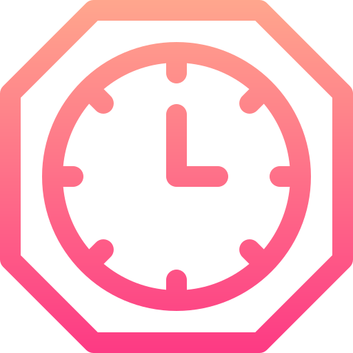 orologio da parete Basic Gradient Lineal color icona