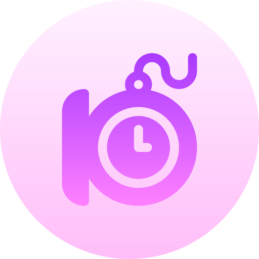 reloj de bolsillo Basic Gradient Circular icono