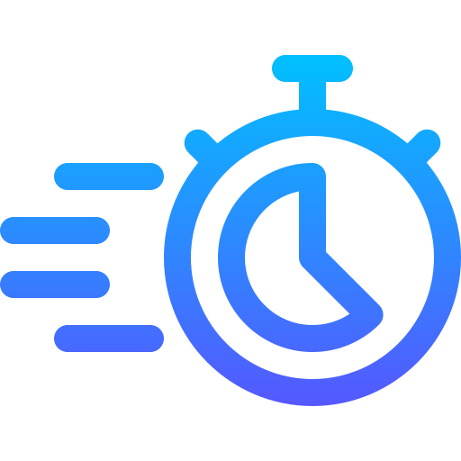 stopwatch Basic Gradient Lineal color icoon