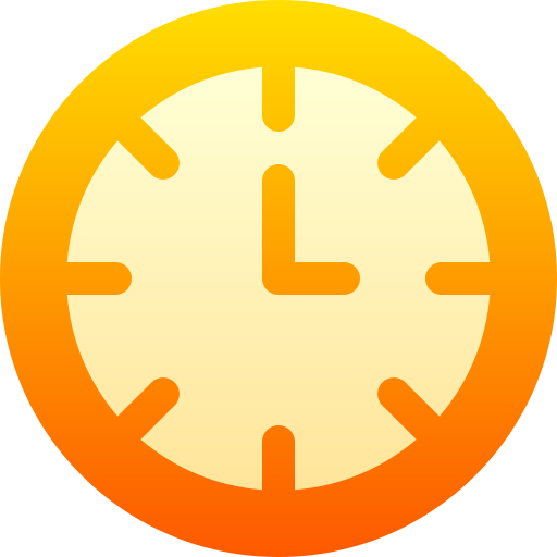Wall clock Basic Gradient Gradient icon