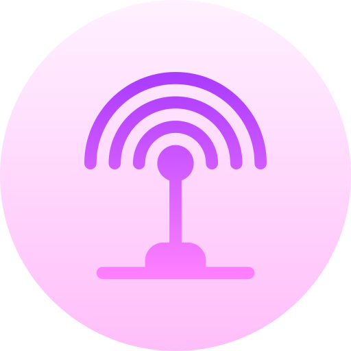 Signal Basic Gradient Circular icon