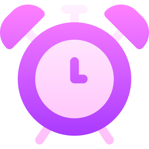 Alarm clock Basic Gradient Gradient icon