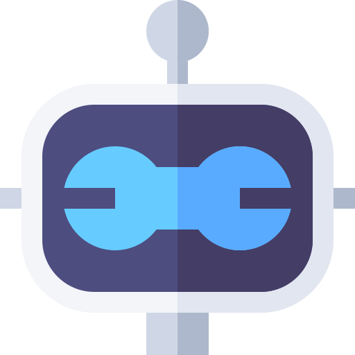 chatbot Basic Straight Flat ikona
