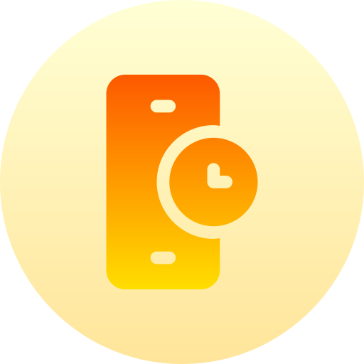 スマートフォン Basic Gradient Circular icon