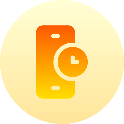 smartfon Basic Gradient Circular ikona