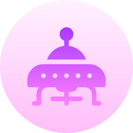 Ufo Basic Gradient Circular icon