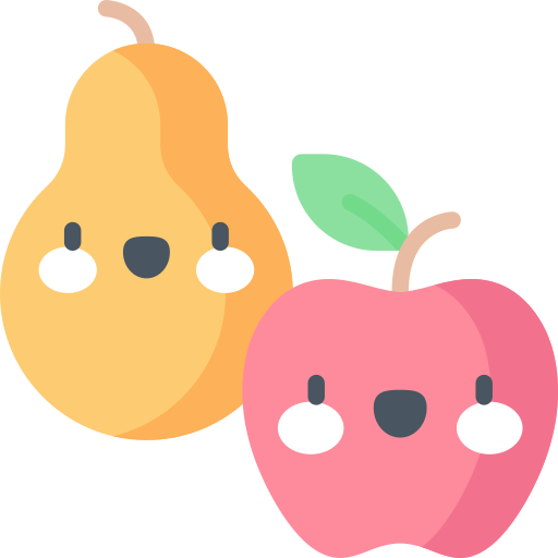 fruta Kawaii Flat icono