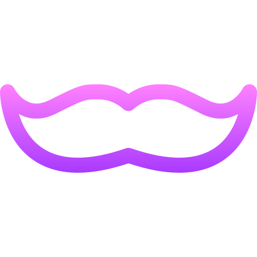Beard Basic Gradient Lineal color icon