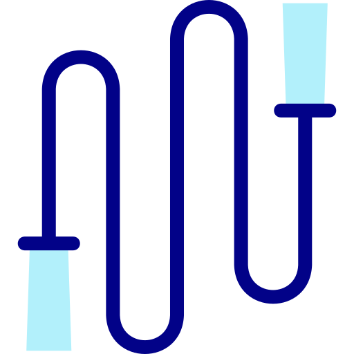 Skipping rope Detailed Mixed Lineal color icon