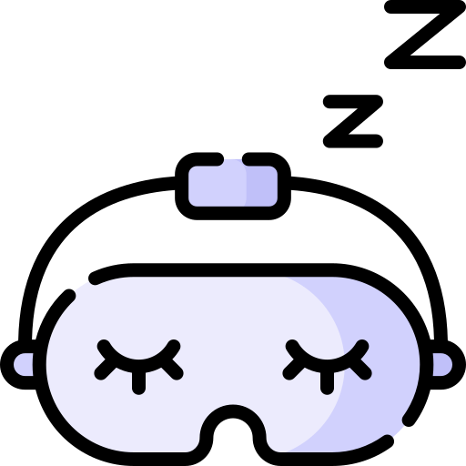 Sleeping mask Kawaii Lineal color icon