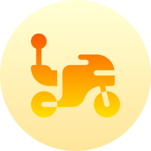 motocykl Basic Gradient Circular ikona