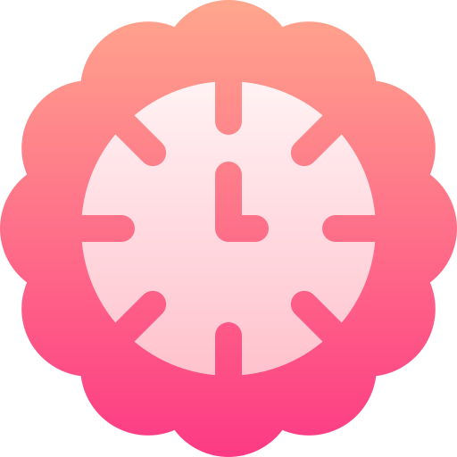 zegar ścienny Basic Gradient Gradient ikona