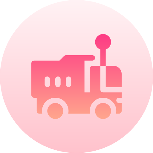 Load truck Basic Gradient Circular icon