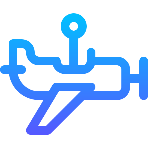 비행기 Basic Gradient Lineal color icon