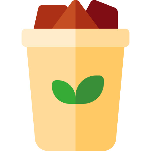 Grass jelly Basic Rounded Flat icon