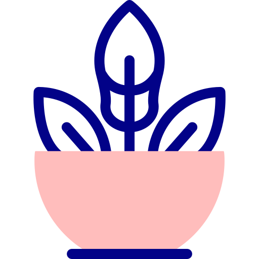 식물 Detailed Mixed Lineal color icon