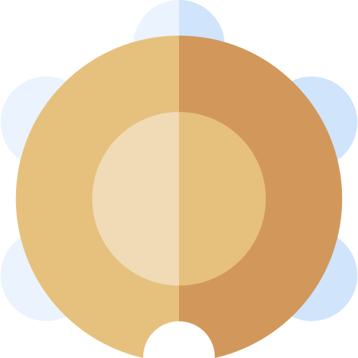 pandereta Basic Straight Flat icono