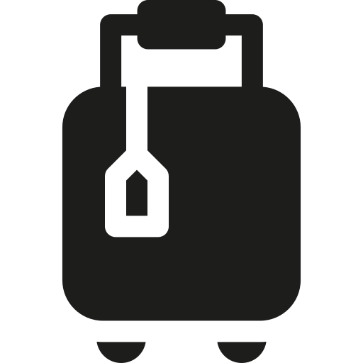 スーツケース Basic Rounded Filled icon
