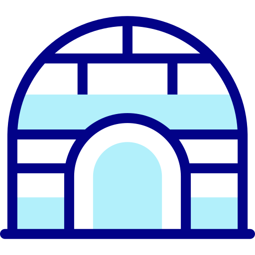 이글루 Detailed Mixed Lineal color icon
