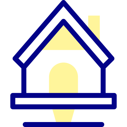 casa del árbol Detailed Mixed Lineal color icono