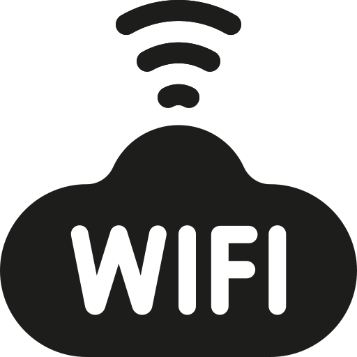 wifi gratuit Basic Rounded Filled Icône