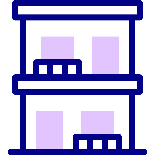 アパート Detailed Mixed Lineal color icon