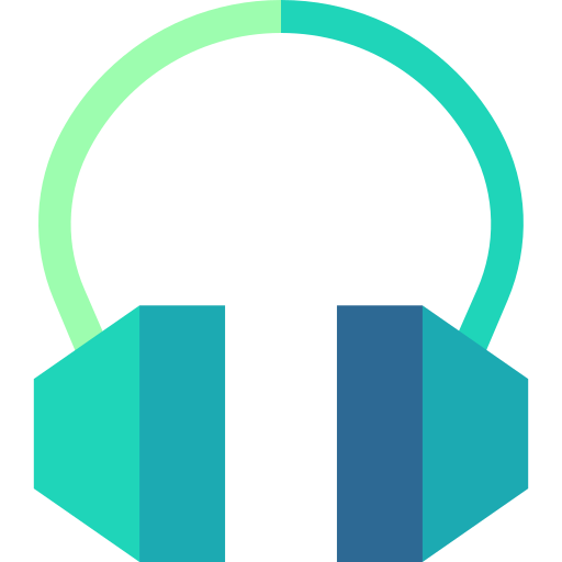 Headphone Basic Straight Flat icon