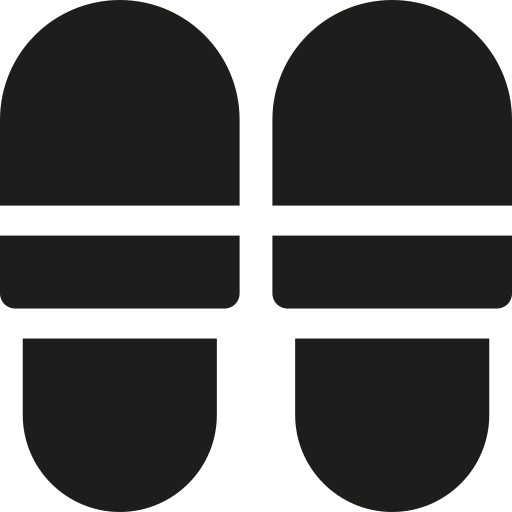 pantofole Basic Rounded Filled icona