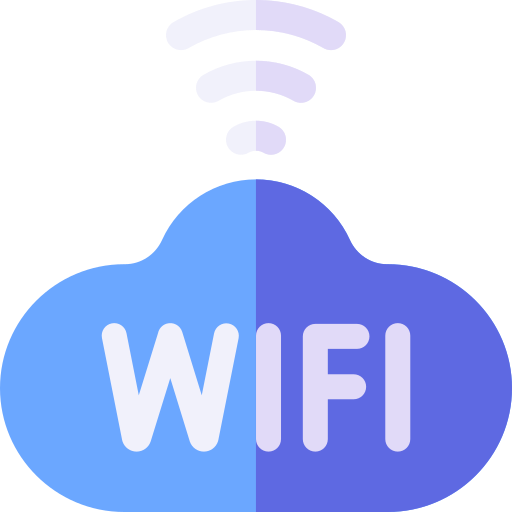 gratis wifi Basic Rounded Flat icoon