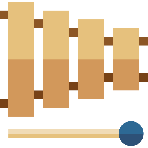 xylophone Basic Straight Flat Icône