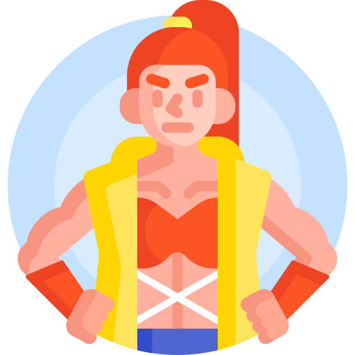 Wrestler Detailed Flat Circular Flat icon