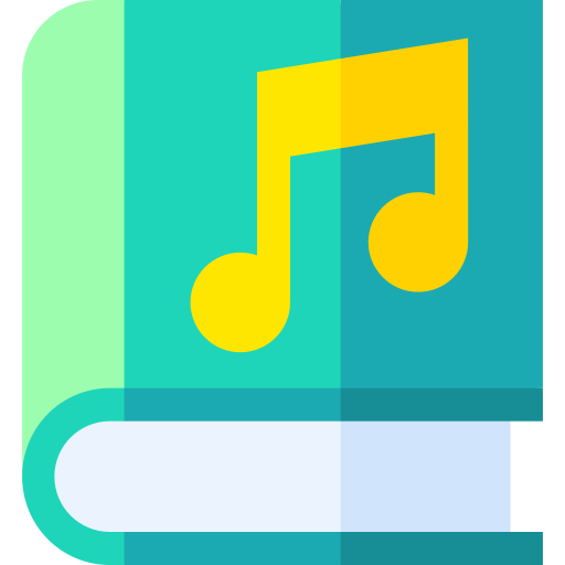 Music book Basic Straight Flat icon