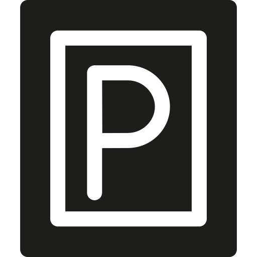 Parking Basic Rounded Filled icon