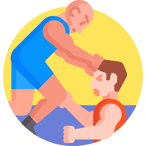 Wrestling Detailed Flat Circular Flat icon