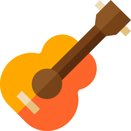 Spanish guitar Basic Straight Flat icon