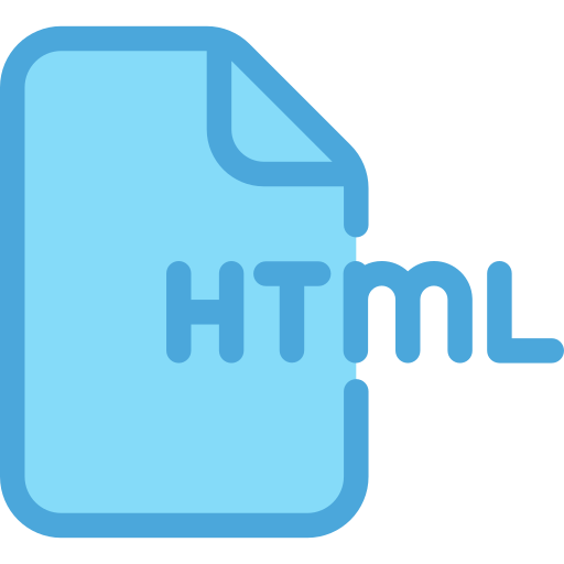 html Generic Blue Icône