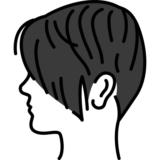 ショートヘア Generic Outline Color icon