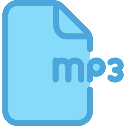 mp3 Generic Blue Ícone