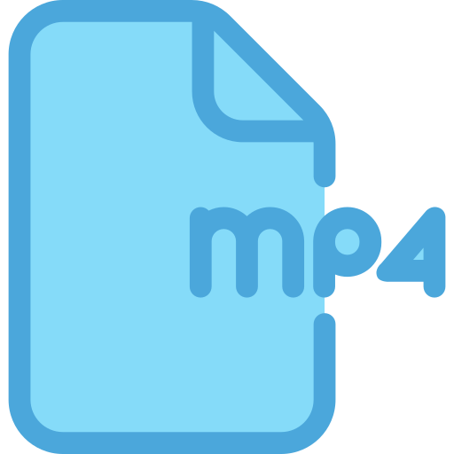 mp4 Generic Blue ikona