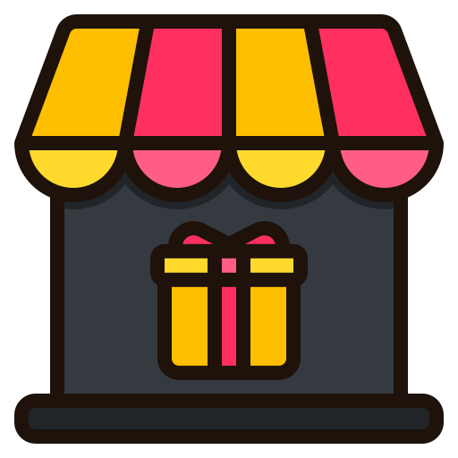 tienda de regalos Generic Outline Color icono