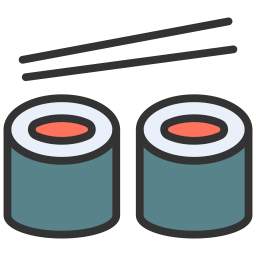 Sushi Generic Outline Color icon