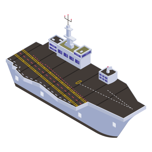 navio de guerra Generic Isometric Ícone