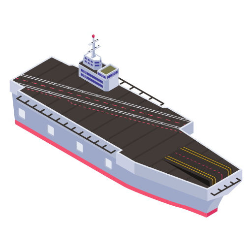 okręt wojenny Generic Isometric ikona