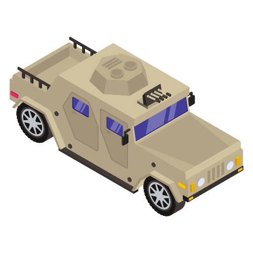 camion militaire Generic Isometric Icône