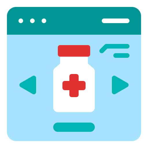 farmacia online Generic Flat icono