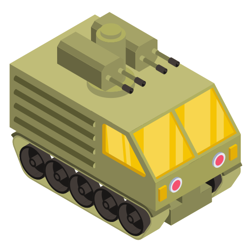 camión militar Generic Isometric icono