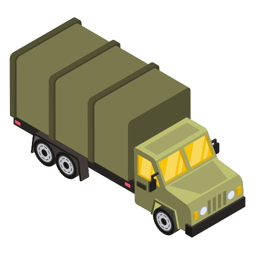 camion militaire Generic Isometric Icône