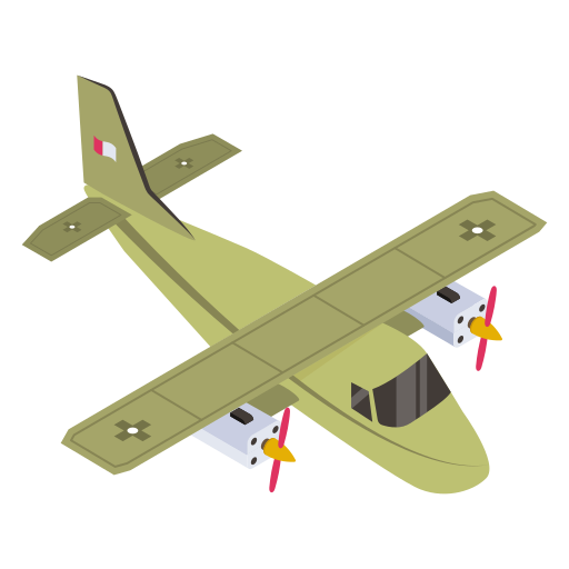 myśliwiec Generic Isometric ikona