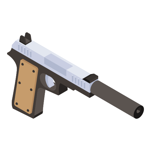 Gun Generic Isometric icon